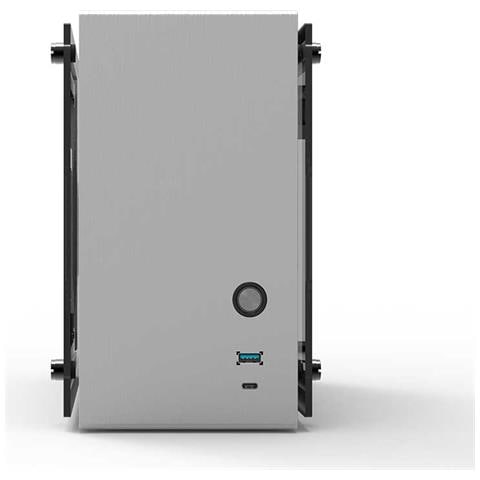 M2 Mini-silver - Mini Tower - Pc - Acryl - Aluminium - Stahl - Silber - Mini-itx - Gaming (m2 Mini Silver)  - Foto 1