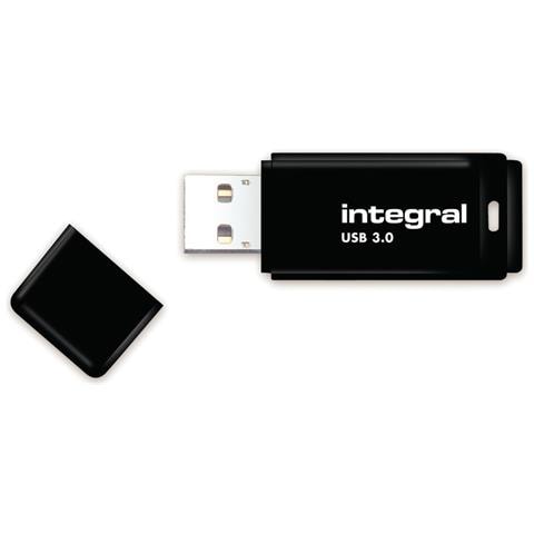 Integral BLACK 3.0, 128 GB, USB tipo A, 3.2 Gen 1 (3.1 Gen 1), Cuffia, 7 g, Nero - Foto 1