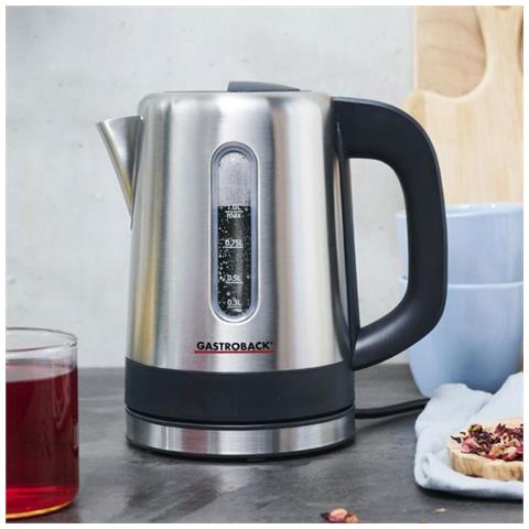 Design 42445 Bollitore Elettrico 1 L 1000 W Nero, Acciaio Inossidabile - Foto 2