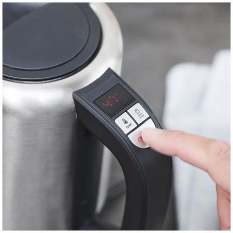 Design 42445 Bollitore Elettrico 1 L 1000 W Nero, Acciaio Inossidabile - Foto 3
