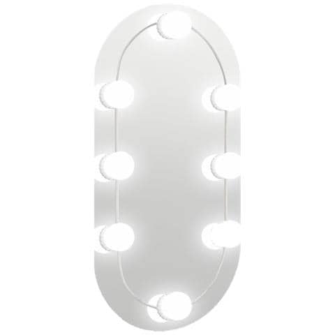 Specchio Con Luci Led 40x20 Cm Ovale In Vetro - Foto 1