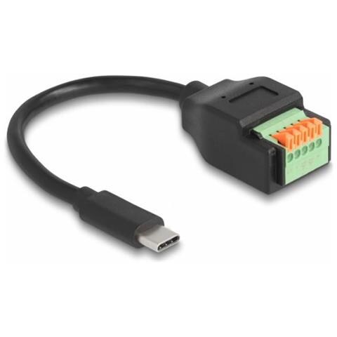 66066 Cavo Usb 0,15 M Usb 2.0 Usb C Nero - Foto 1