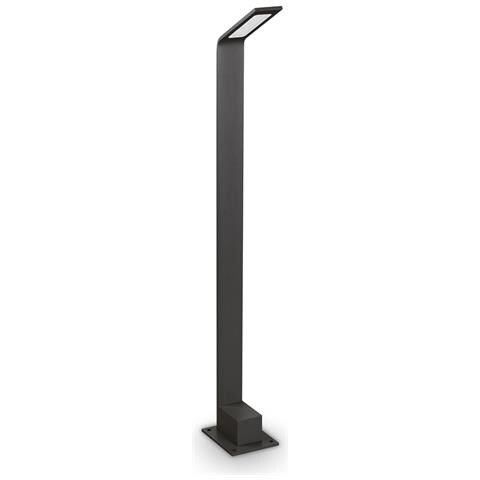 Paletto Contemporaneo Agos Alluminio Nero Led 6,5w 3000k Ip54 - Foto 1