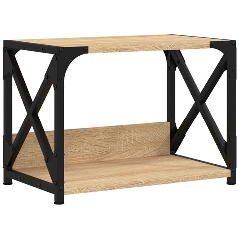 Supporto Stampante 2 Piani Rovere Sonoma 44x26x31,5 Multistrato - Foto 2