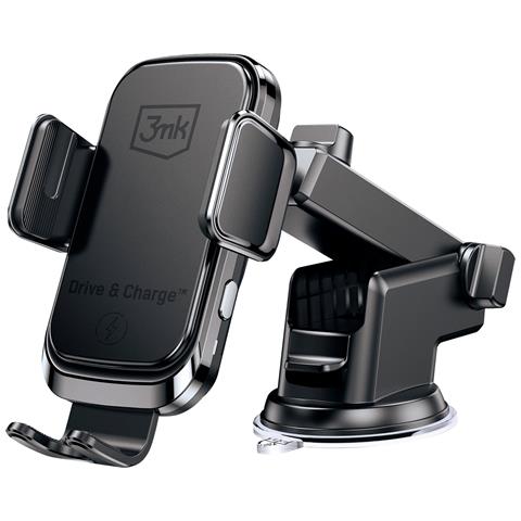 Supporto Auto Caricatore Wireless Fissaggio Ventosa Bocchetta Aria, Nero - Foto 1