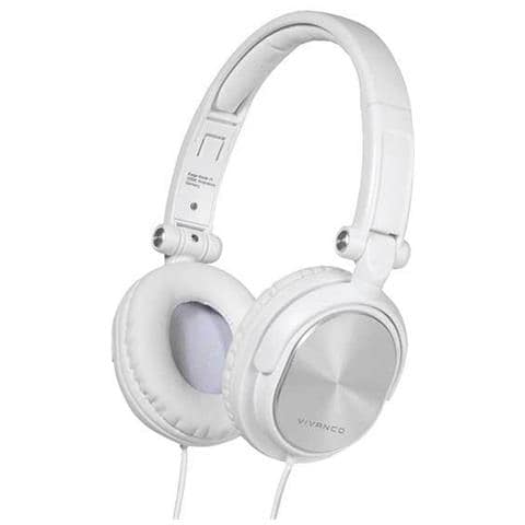 DJ 30 Cuffie Cablato A Padiglione MUSICA Metallico, Bianco - Foto 1