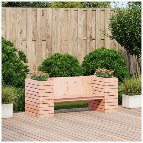 Panca con Fioriera 167,5x60x65 cm in Legno Massello di Douglas - Foto 3