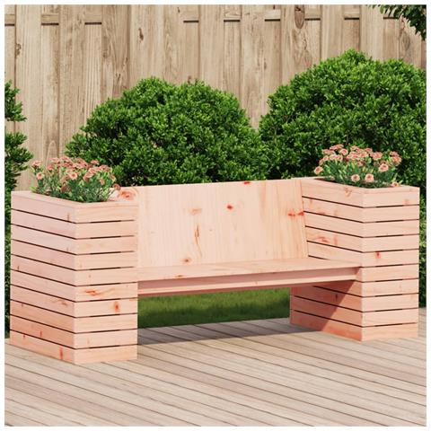 Panca con Fioriera 167,5x60x65 cm in Legno Massello di Douglas - Foto 1