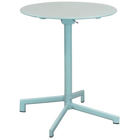 Tavolo Tondo Ø60 Cm Chiudibile Da Esterno Per Bar E Pub Salvaspazio Con Struttura E Piano In Acciaio Bazar - Foto 1