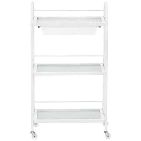 Carrello Per Parrucchieri Cosmetico Tavolino Su Ruote Per La Tintura St018w Al Salone Di Bellezza Scaffale Con Ripiani - Foto 5