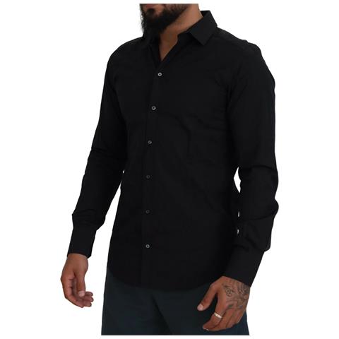 Abito In Cotone Nero Camicia Martini Formale - It39 - M - Foto 2