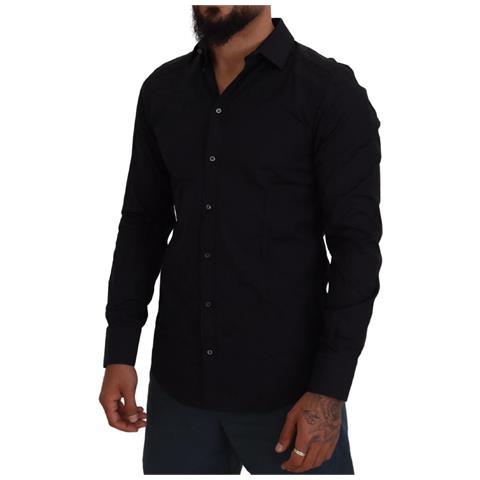 Abito In Cotone Nero Camicia Martini Formale - It39 - M - Foto 5