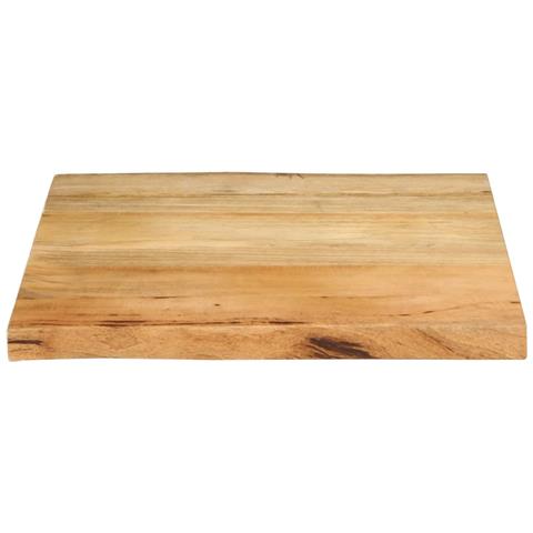 Piano Tavolo 60x60x2,5 Cm Bordi Vivi In Legno Massello Di Mango - Foto 3