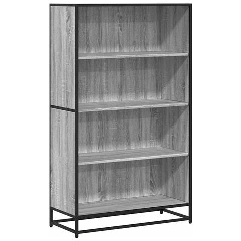 Libreria Grigio Sonoma 80,5x35x139 Cm In Truciolato - Foto 2