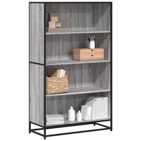 Libreria Grigio Sonoma 80,5x35x139 Cm In Truciolato - Foto 1