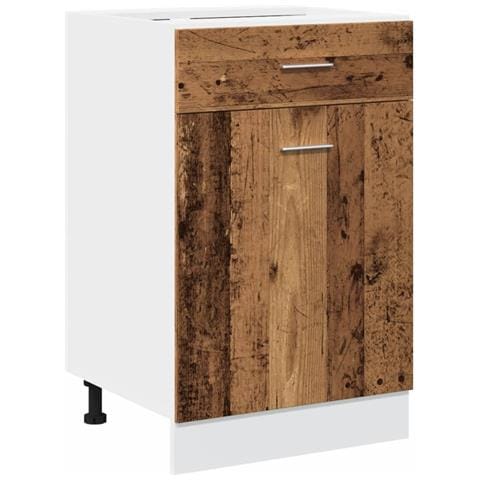 Mobile con Cassetto “Lyon” Legno Antico 50x46x81,5cm - Foto 1