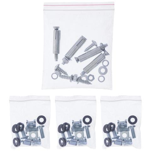 Rack da 19" per montaggio sotto il tavolo, 3U, nero - Foto 4