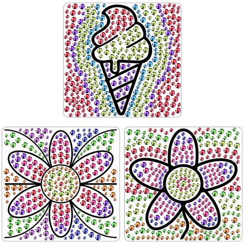 Set Di Pittura Con Diamanti Per Bambini - Creatività E Divertimento 17x17 Cm - Foto 1