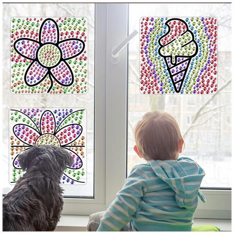 Set Di Pittura Con Diamanti Per Bambini - Creatività E Divertimento 17x17 Cm - Foto 6