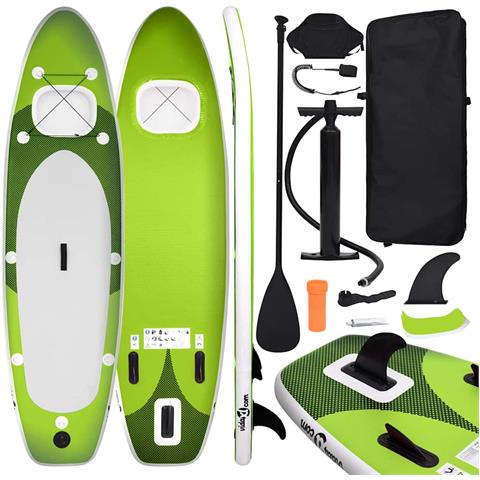 Lusso Casadino - Set Tavola Da Sup Gonfiabile Verde 300x76x10 Cm - Foto 2