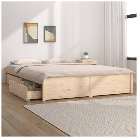 Lusso Casadino -  Giroletto Con Cassetti 150x200 Cm King Size - Foto 8