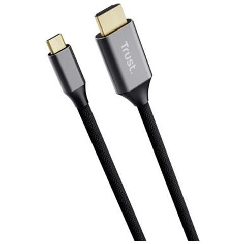 25630 Adattatore Per Inversione Del Genere Dei Cavi USB-C HDMI Nero, Argento - Foto 2