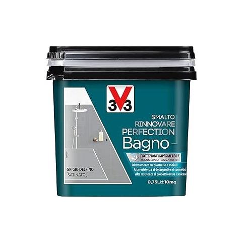 Smalto Rinnovare Perfection Bagno 750ml Grigio Delfino Satinato - Foto 1
