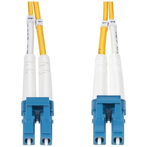 Cavo in fibra ottica duplex monomodale OS2 da LC a LC (UPC) da 10m, 9/125µm, 100G, Insensibile alla piegatura, Bassa perdita di inserzione, Cavo patch in fibra LSZH - Foto 5