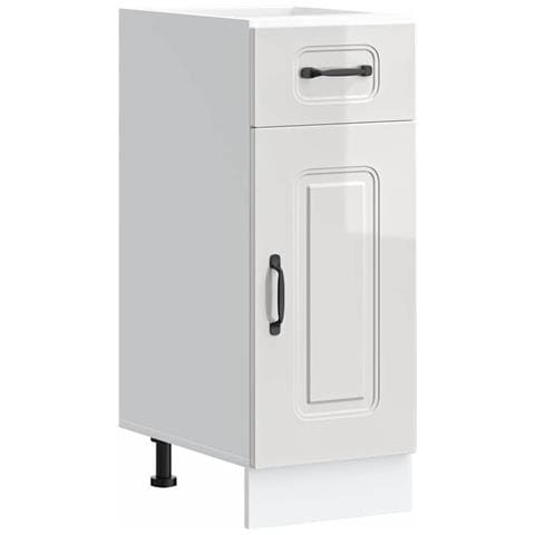 Base da Cucina Kalmar Bianco Lucido in Legno Multistrato - Foto 1