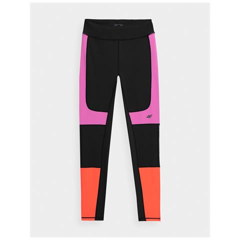Leggings Da Running Ad Asciugatura Rapida Da Donna Neri Rosa Xs - Foto 1