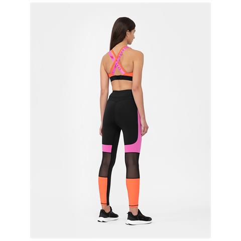 Leggings Da Running Ad Asciugatura Rapida Da Donna Neri Rosa Xs - Foto 2