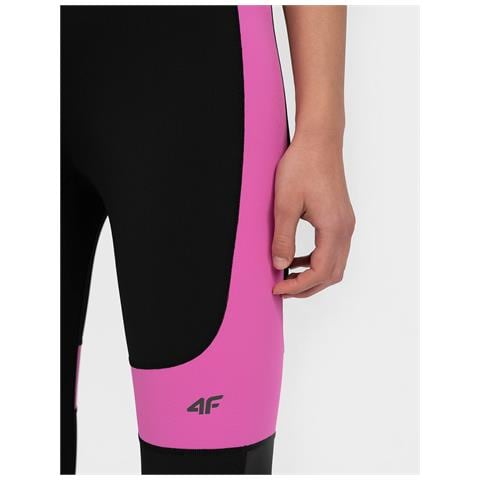 Leggings Da Running Ad Asciugatura Rapida Da Donna Neri Rosa Xs - Foto 4