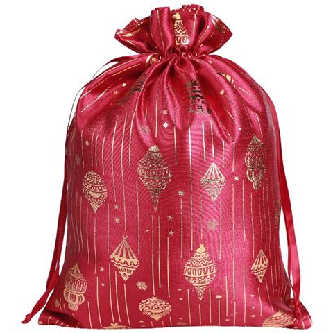 Sacchetti Natalizi In Cotone Con Coulisse 20x30cm (confezione Da 2) - Eleganti Sacchetti Regalo - Foto 1