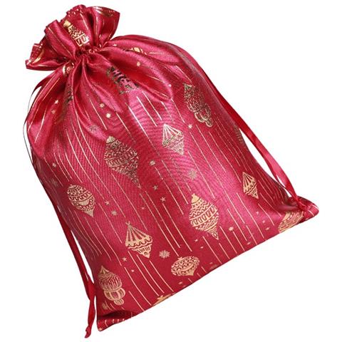 Sacchetti Natalizi In Cotone Con Coulisse 20x30cm (confezione Da 2) - Eleganti Sacchetti Regalo - Foto 2