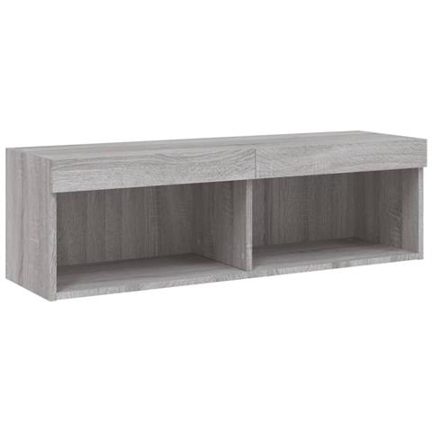 Mobile Porta TV con Luci LED Grigio Sonoma 100x30x30 cm - Foto 9