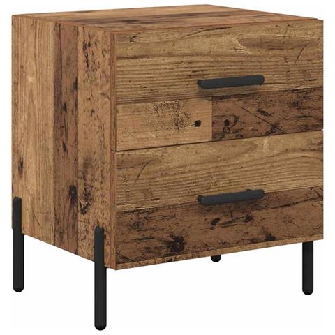 Armadio da Notte con cassetto Legno vecchio 40 x 35 x 47,5 cm - Foto 1