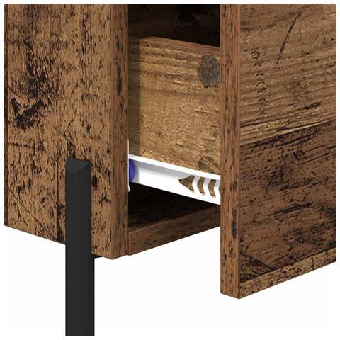 Armadio da Notte con cassetto Legno vecchio 40 x 35 x 47,5 cm - Foto 9