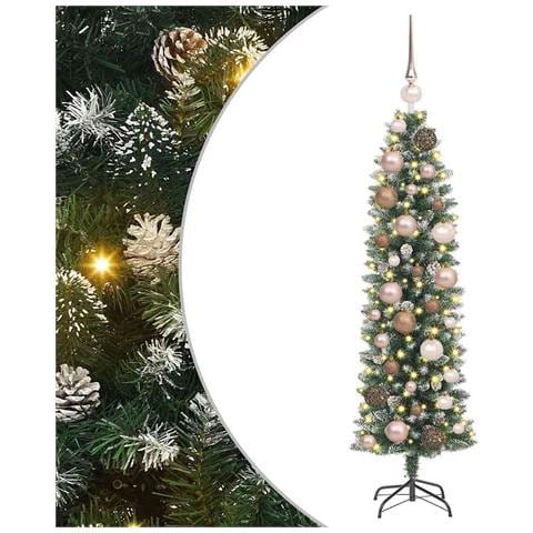 Albero di Natale Artificiale Sottile Verde 120 cm - Foto 1