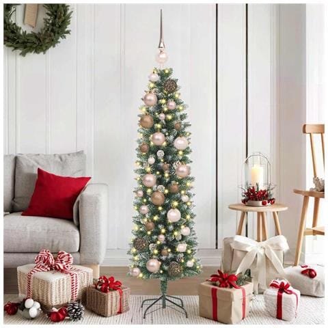 Albero di Natale Artificiale Sottile Verde 120 cm - Foto 2