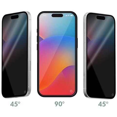 Protezione Schermo 2.5d Per Iphone 17 E 16 Pro Pellicola Di Vetro Confidenziale, Trasparente - Foto 2