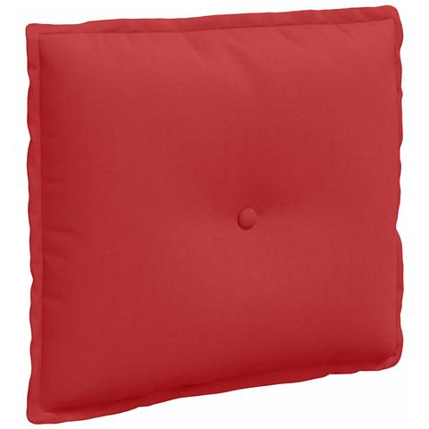Cuscino per Schiena Rosso 50 x 19 x 45 cm Tessuto - Foto 1