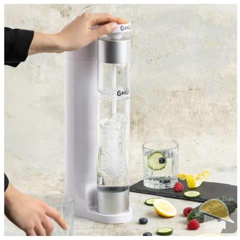 Gasatore Per Acqua Frizzante Da Tavolo Quokka Bianco Con Bombola Co2 Ricaricabile - Foto 2