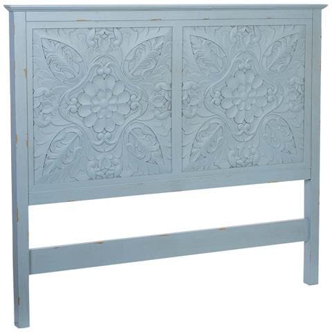 Testiera In Legno Blu 150x7x130h Cm - Foto 1