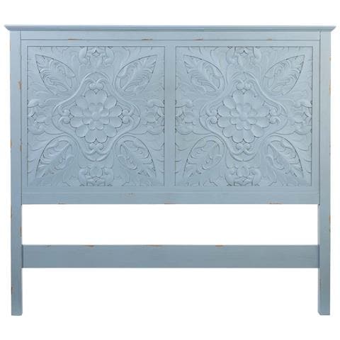 Testiera In Legno Blu 150x7x130h Cm - Foto 2