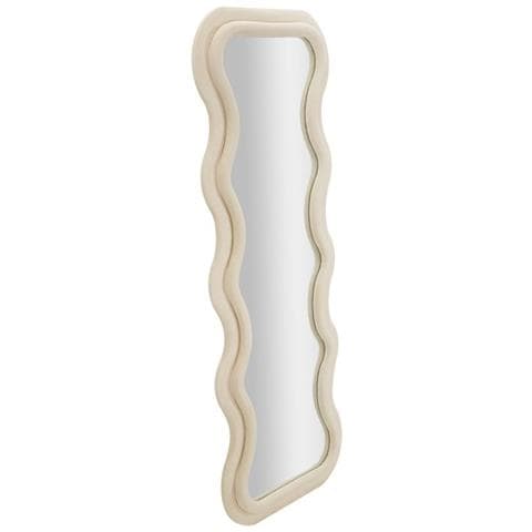 Specchio Con Cornice Onde 3-beige-mdf-60x6x160 Cm - Foto 2