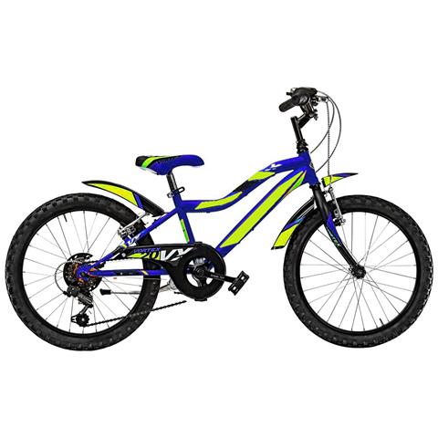 Bici Bimbo Mtb Misura 20 Mountain Bike Bambino Modello Vortex Vx20cc 6v Con Cambio E Parafanghi - 28 Verde Fluo Nero Arancio Opaco - Foto 2