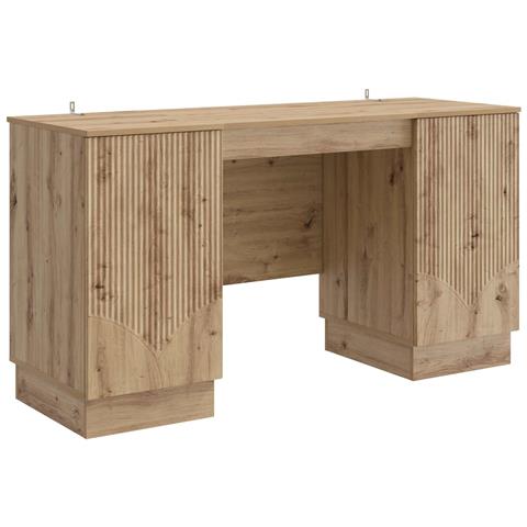 Scrivania con lo scaffale Rovere Artigianale 142,5 x 50 x 75 cm - Foto 1