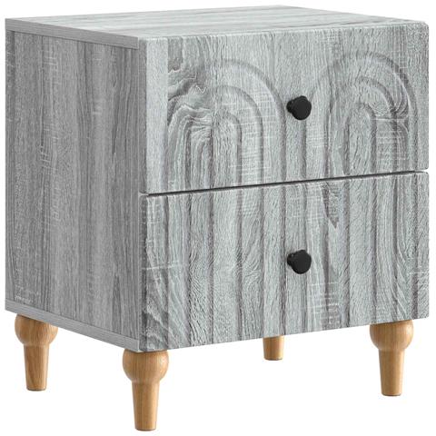 Armadio da Notte con cassetto Grigio Sonoma 43 x 34,5 x 48 cm - Foto 1