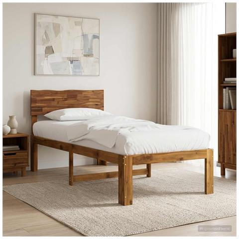 Letto Singolo con Testiera ROSTOCK Naturale 75 x 190 cm - Foto 2