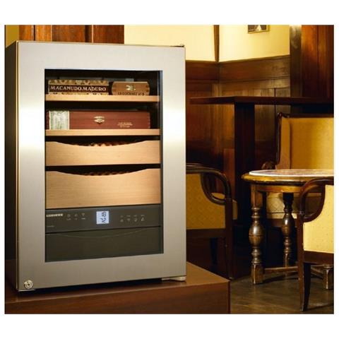 Vetrina Umidificatore Sigari 39 lt Temp. +16 / +20 °C Colore Acciaio Inossidabile - Foto 5